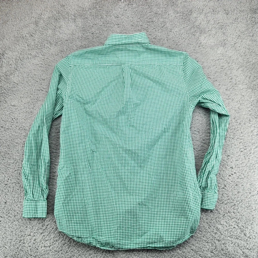 Vineyard Vines Whale Shirt Boys Size XL (18) Check Green